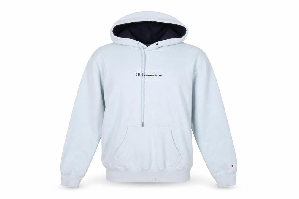 Unisex Adults UK XS Regular Champion Blue Pullover Hoodie