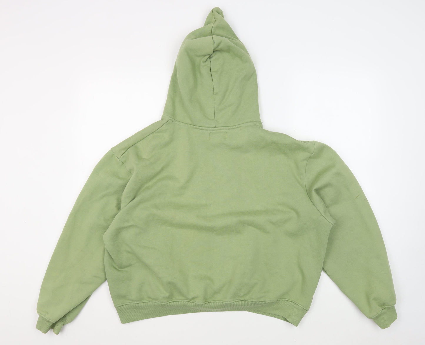 boohooMAN Men's Green Pullover Hoodie M, Casual