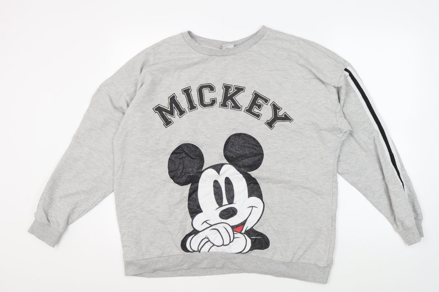 Disney Women's Grey Mickey Pullover Sweatshirt Size 20
