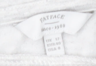 FatFace Women's Grey Pullover Hoodie Size 12