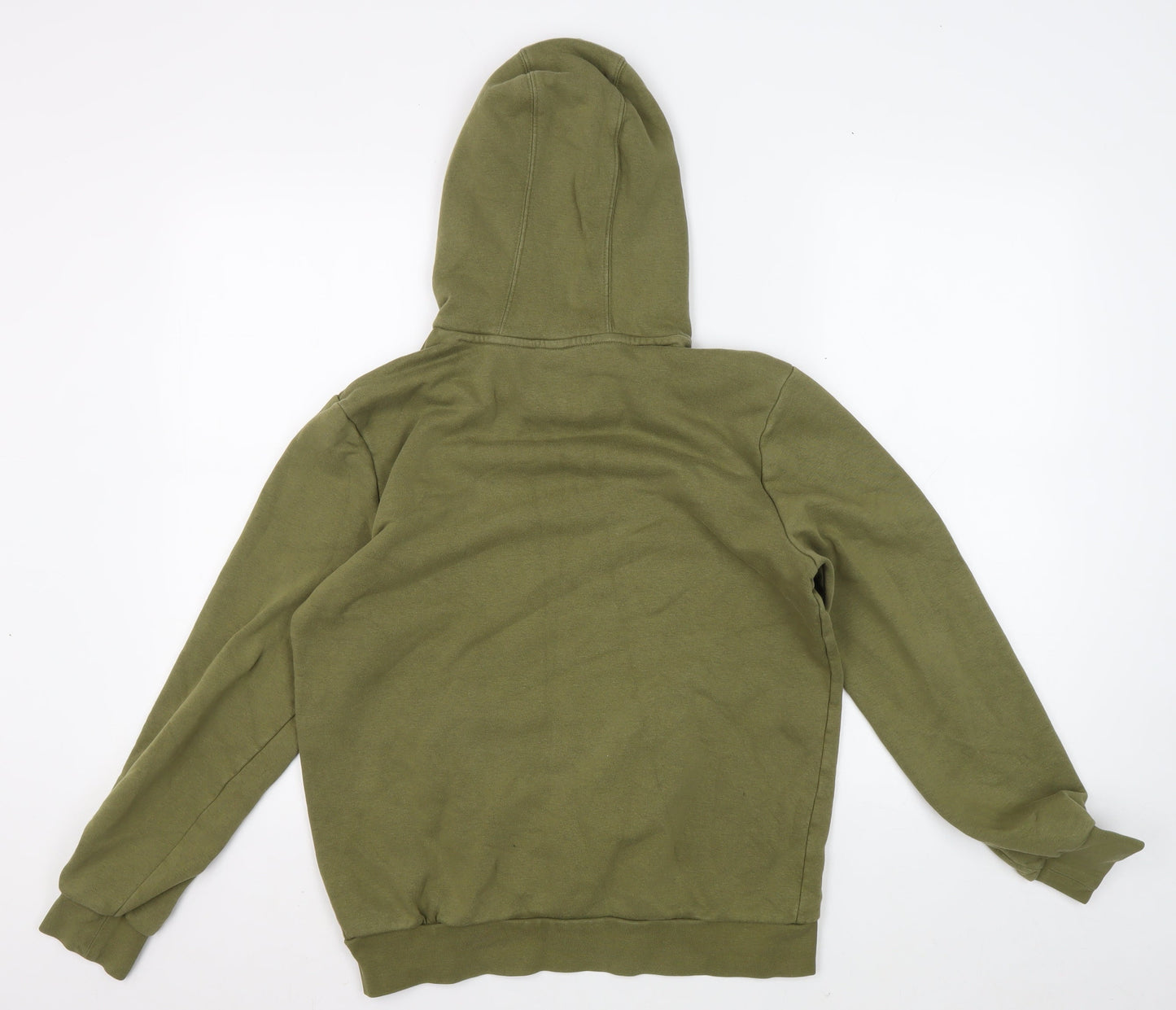 Adidas Teens Green Pullover Hoodie with Logo