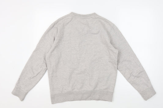 Schott Men's Grey Crew Neck Pullover Sweatshirt Size S
