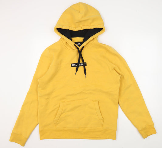 Hollister Men's Yellow Pullover Hoodie M