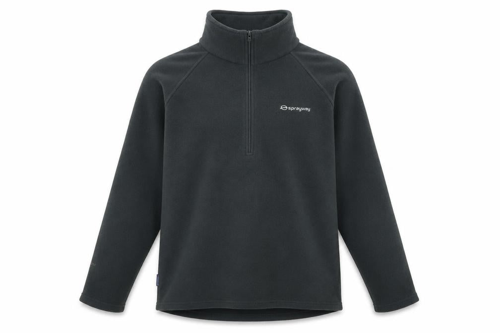 Mens UK L Regular Sprayway Black Pullover Sweatshirt