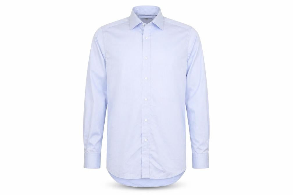 Paul Costelloe Men's Blue Long Sleeve Shirt Size 15