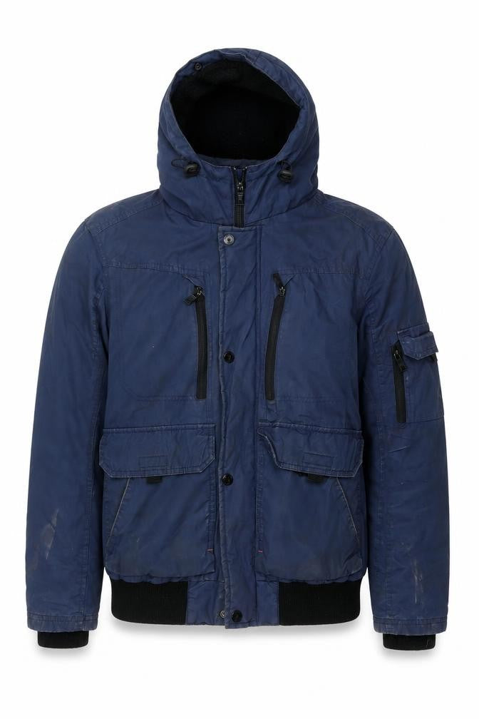 Blue Inc Men's Blue Basic Jacket Size S