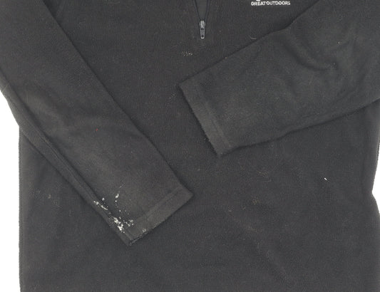 Regatta Boys Black Fleece Full Zip Sweatshirt 9-10 Years