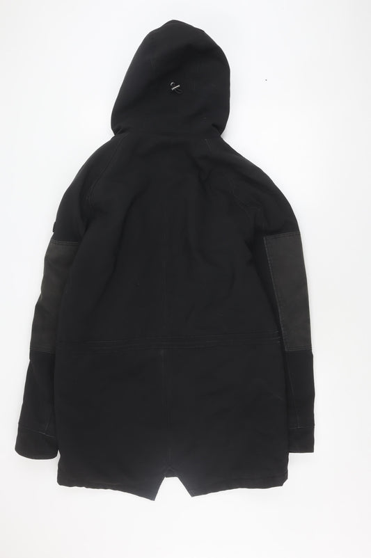 IKKS Men's Black Military Jacket Size M