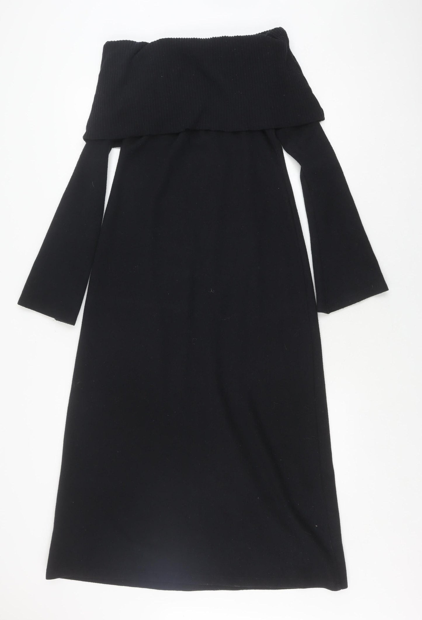 ASOS Black Sheath Dress, Women’s 10, Cowl Neck