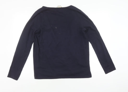 Boden Women's Black Boat Neck Jumper Size 10
