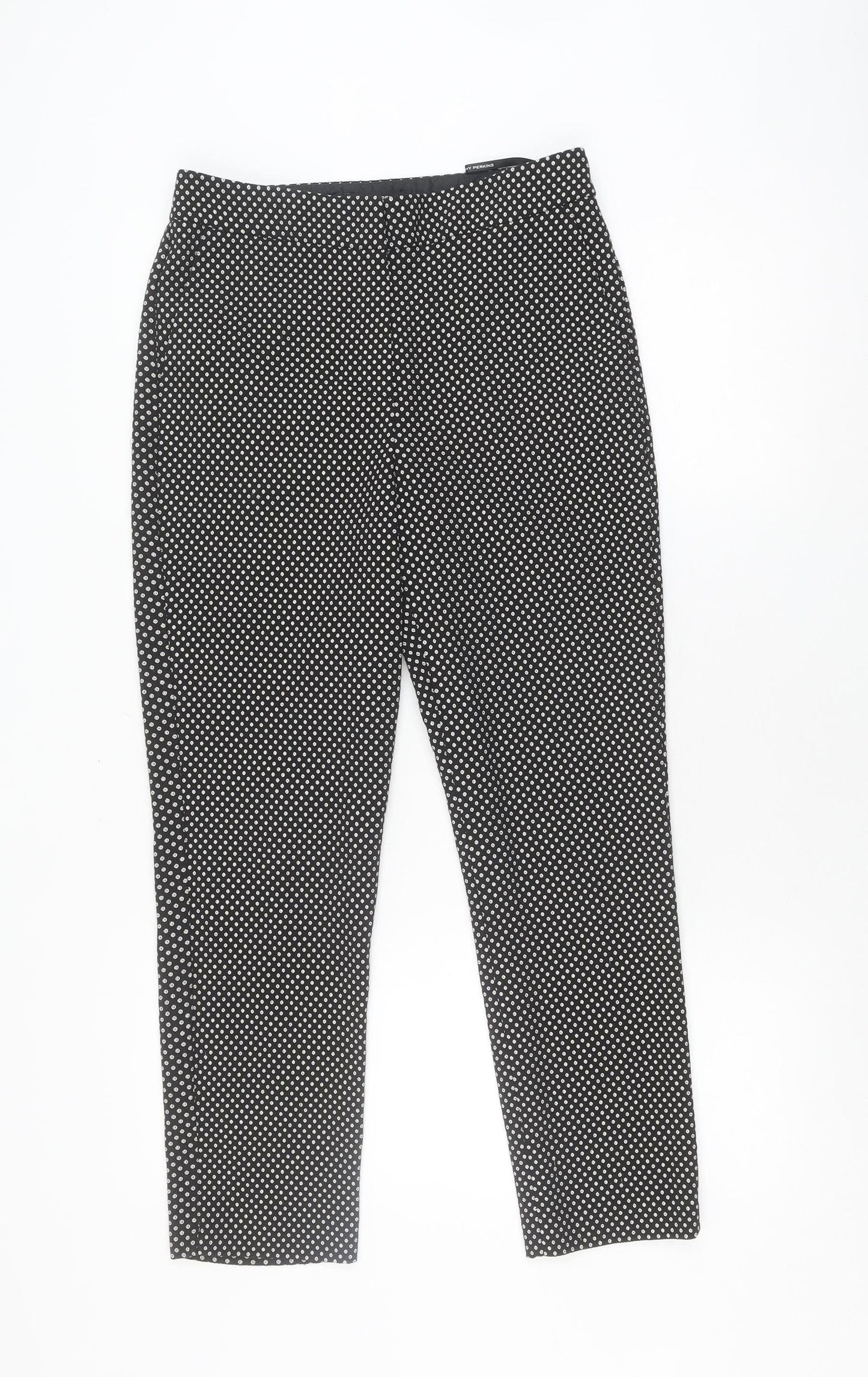 Dorothy Perkins Black Polka Dot Women's Trousers Size 10