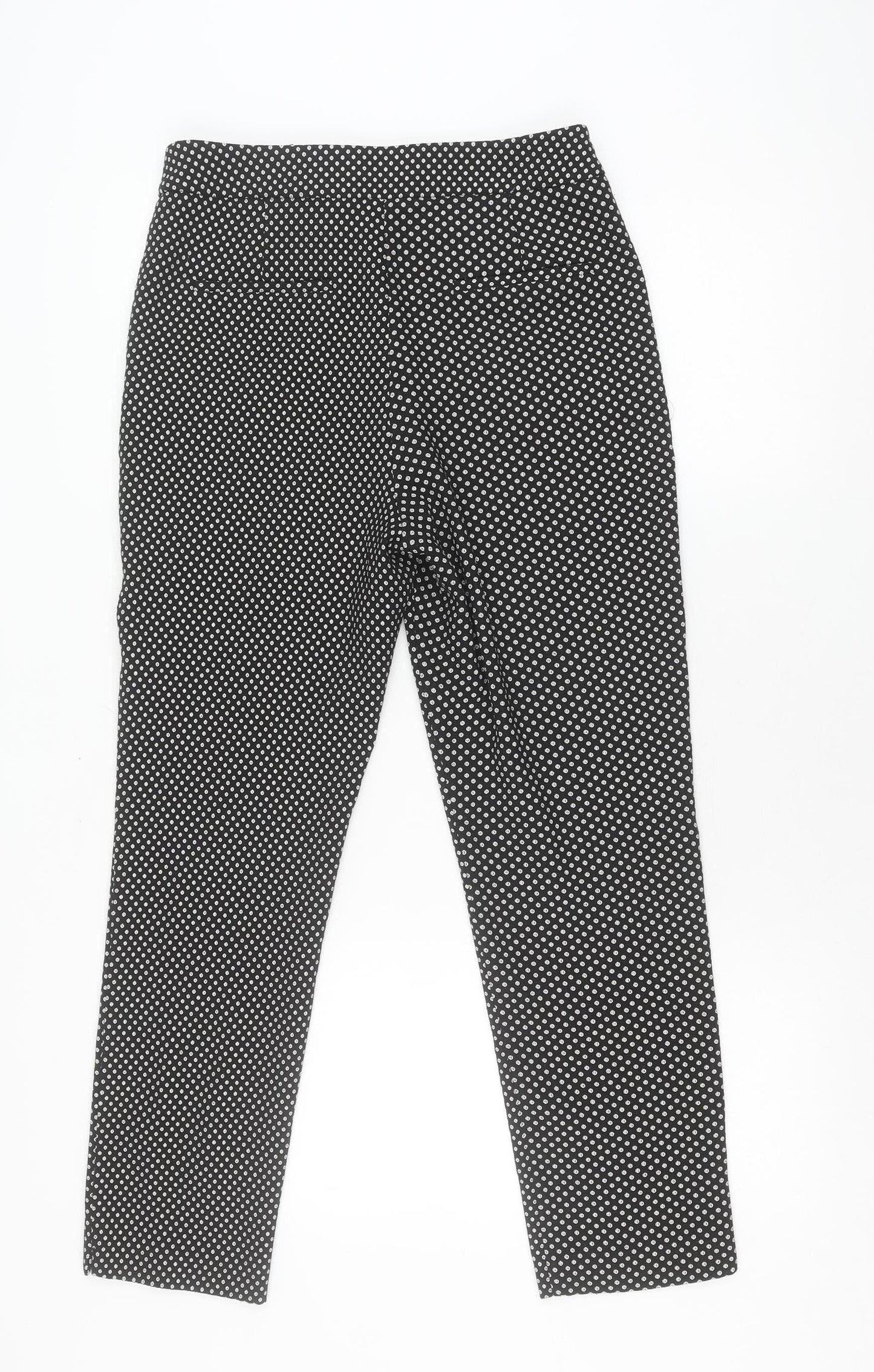 Dorothy Perkins Black Polka Dot Women's Trousers Size 10