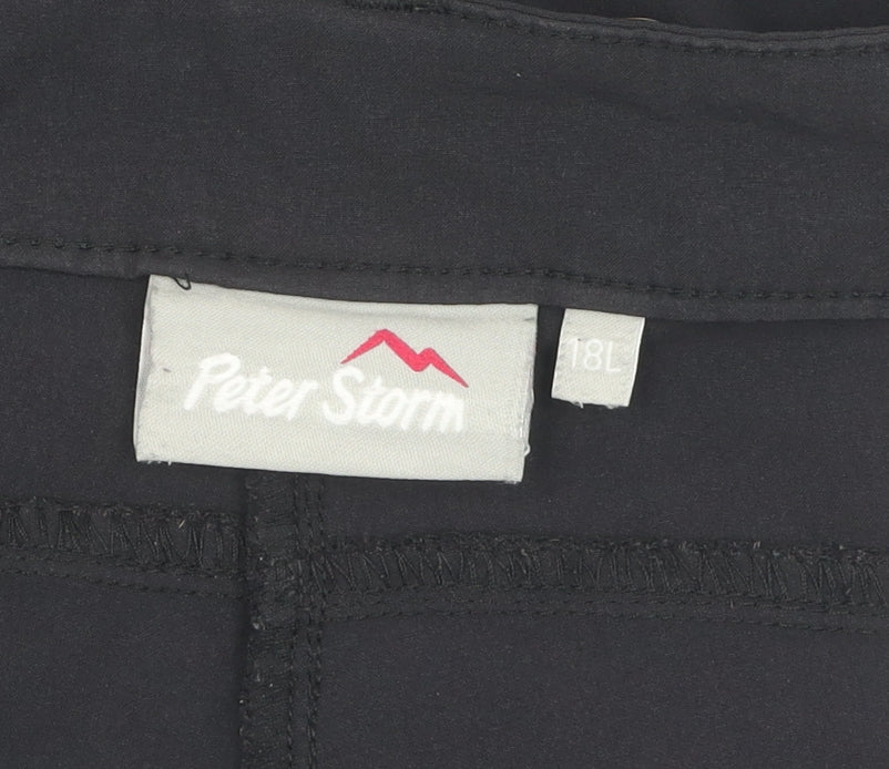 Peter Storm Women's Black Activewear Trousers, Size 18L