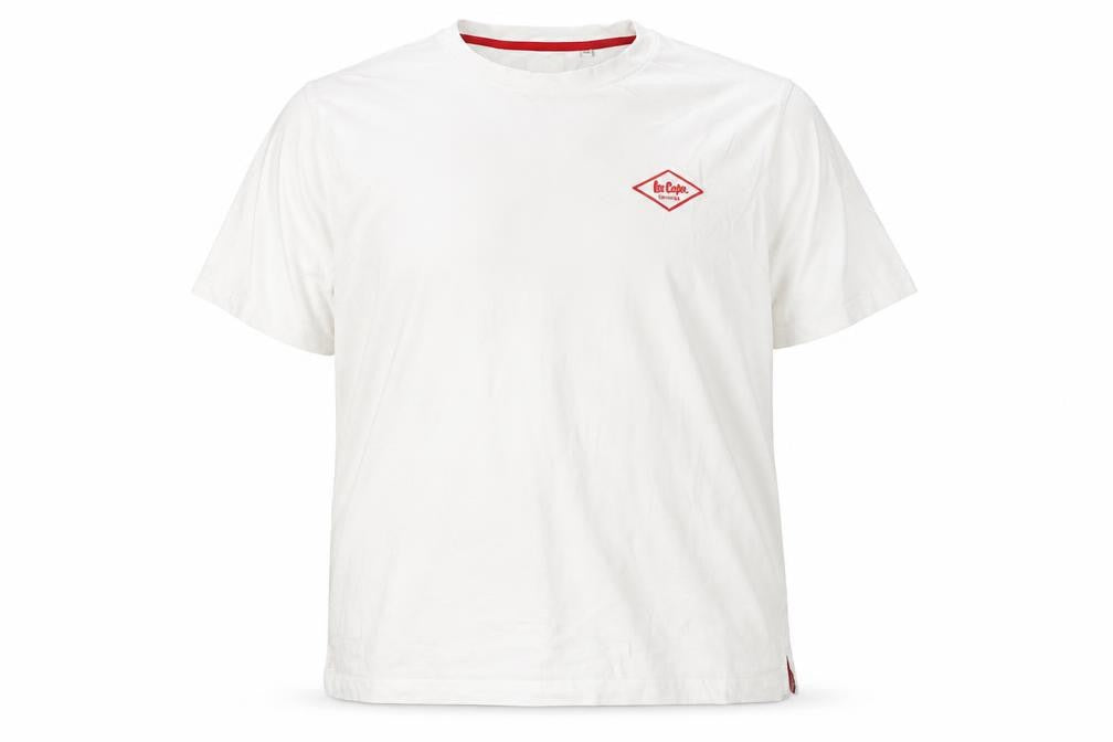 Mens UK Size 3XL Lee Cooper White  Cotton T-Shirt