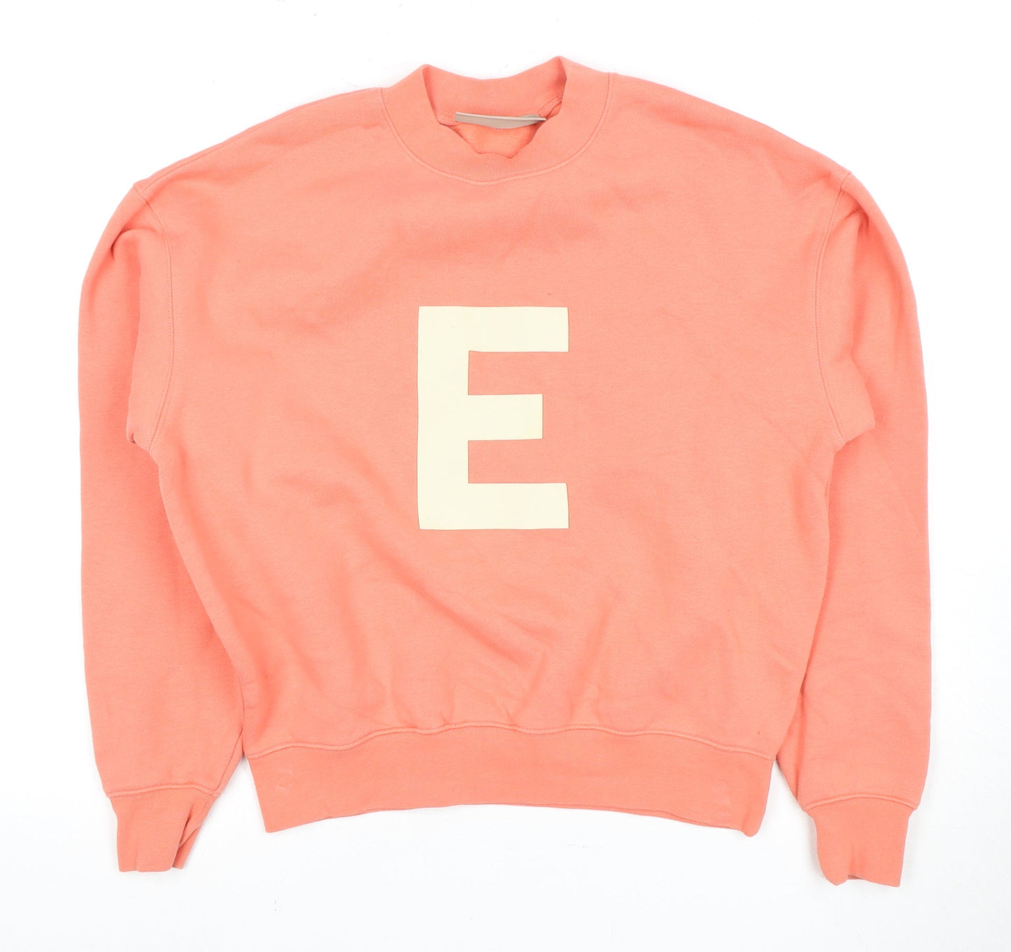 Essentials Women's Orange Logo Sweatshirt Size 10