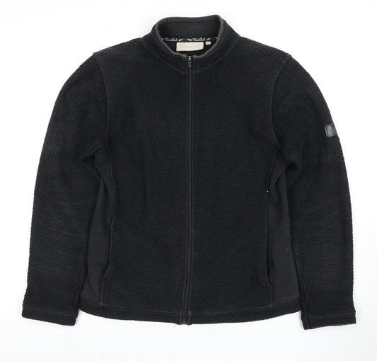 WeirdFish Men's Black Full Zip Sweatshirt M