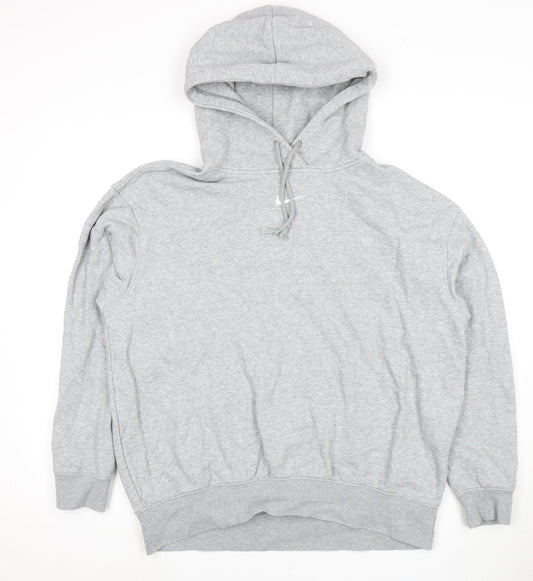 Nike Men's Grey Pullover Hoodie - Size S
