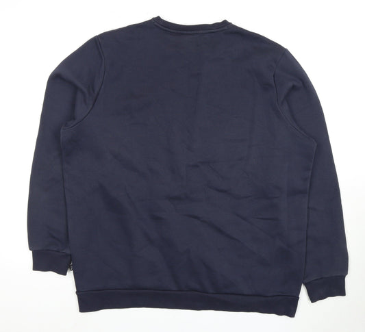 Puma Men's Blue Pullover Sweatshirt L - Comfort & Style