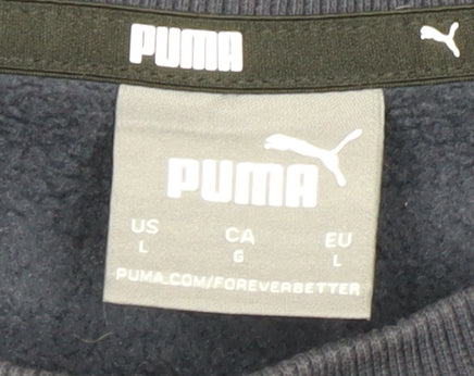 Puma Men's Blue Pullover Sweatshirt L - Comfort & Style