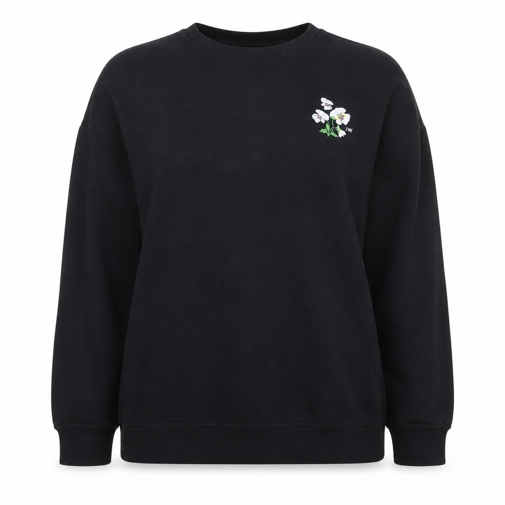 Womens UK 10 Regular Jack Wills Black Pullover Sweatshirt