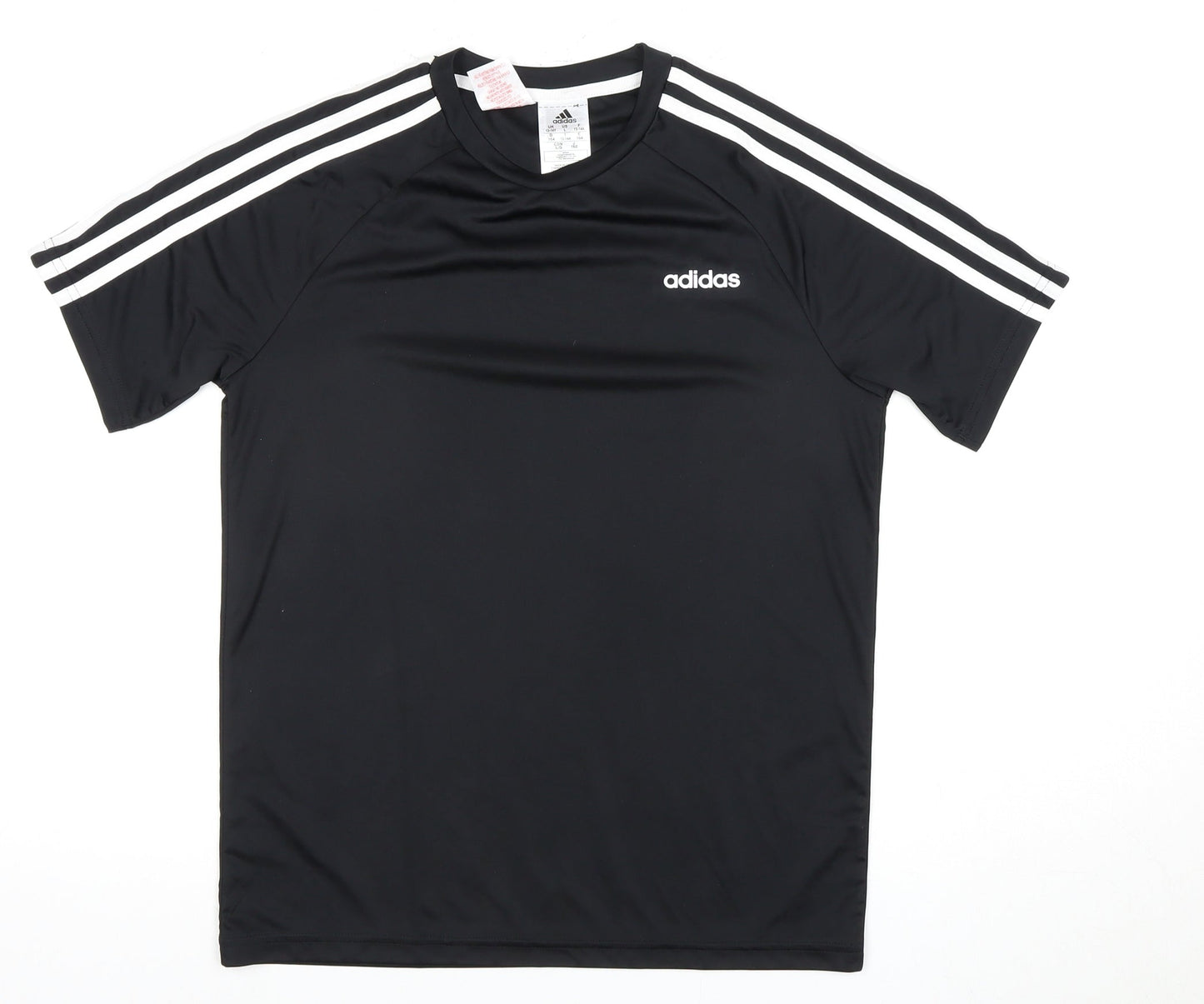 adidas Boys Black T-Shirt - Gym & Training, 13 Years
