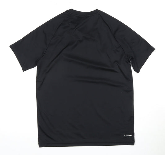 adidas Boys Black T-Shirt - Gym & Training, 13 Years