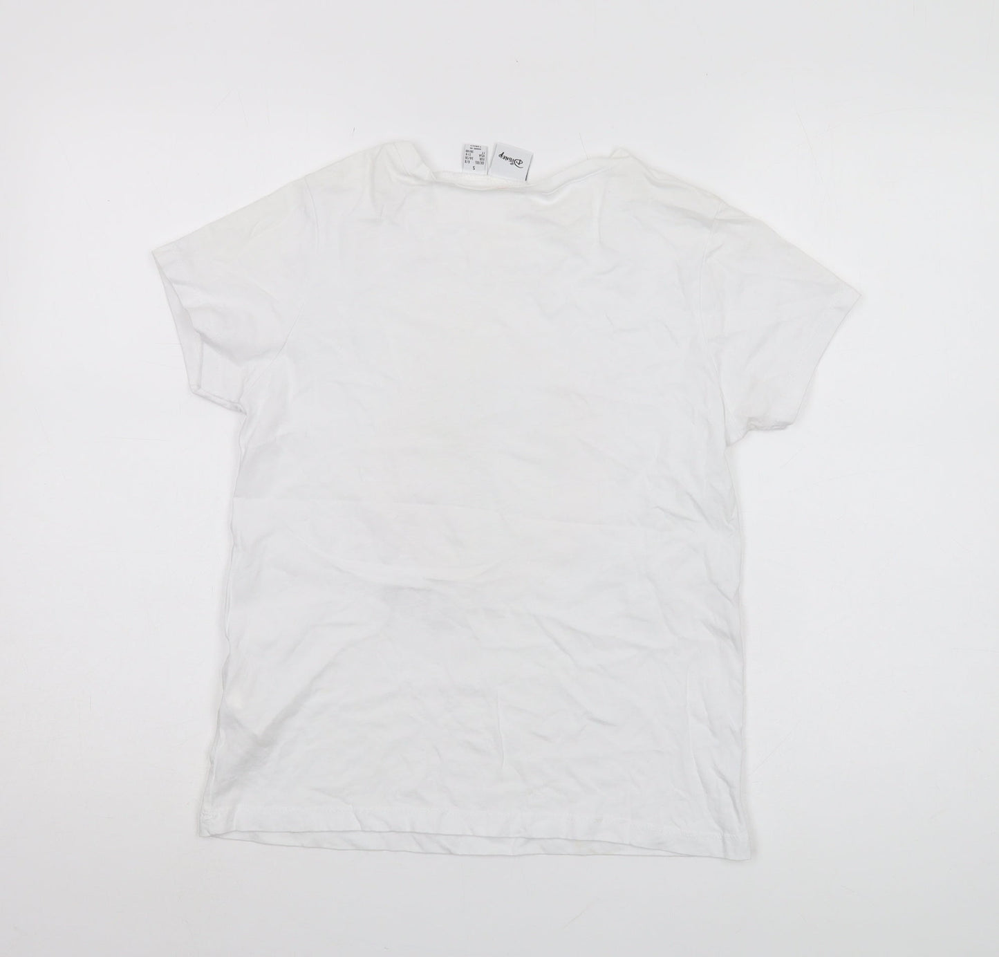 Disney White Sequin Chip T-Shirt for Unisex Adults