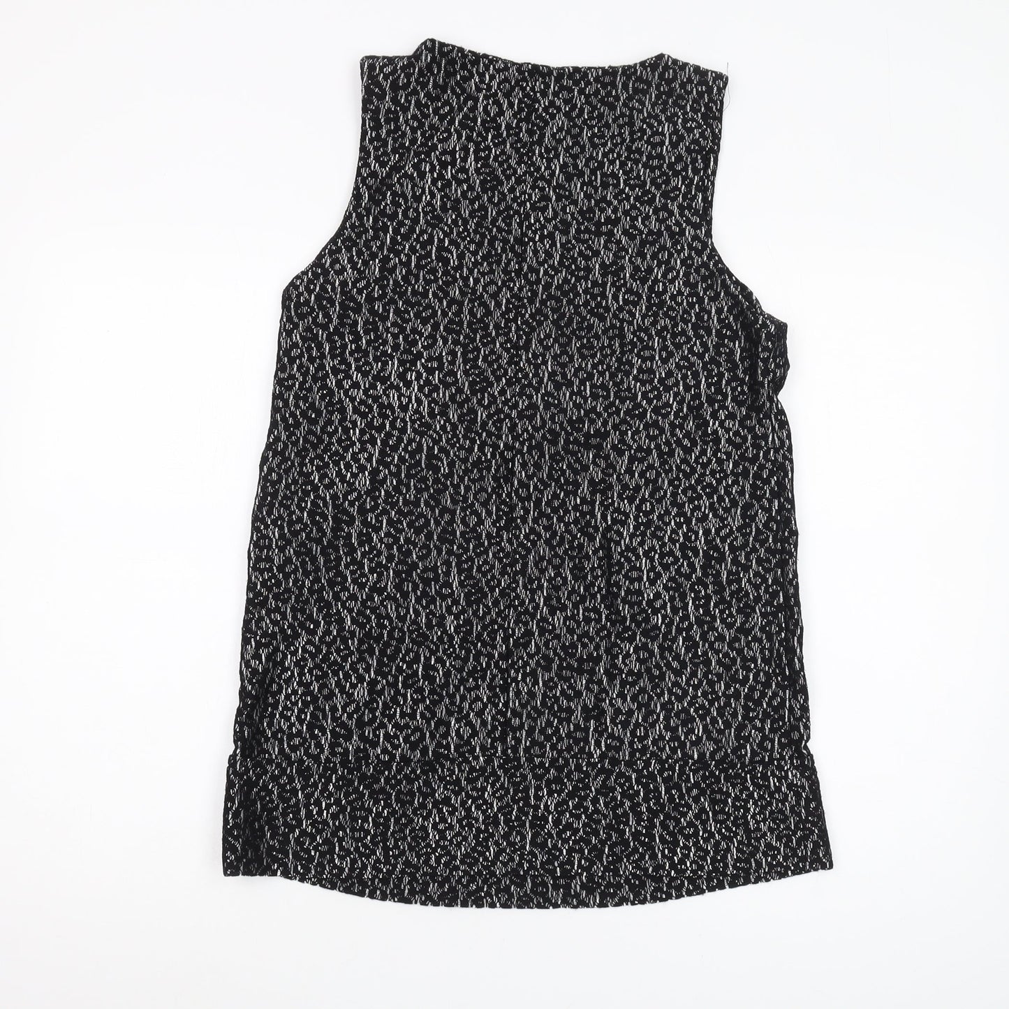 River Island Women's Black Bow Accent Sleeveless Top Size 12