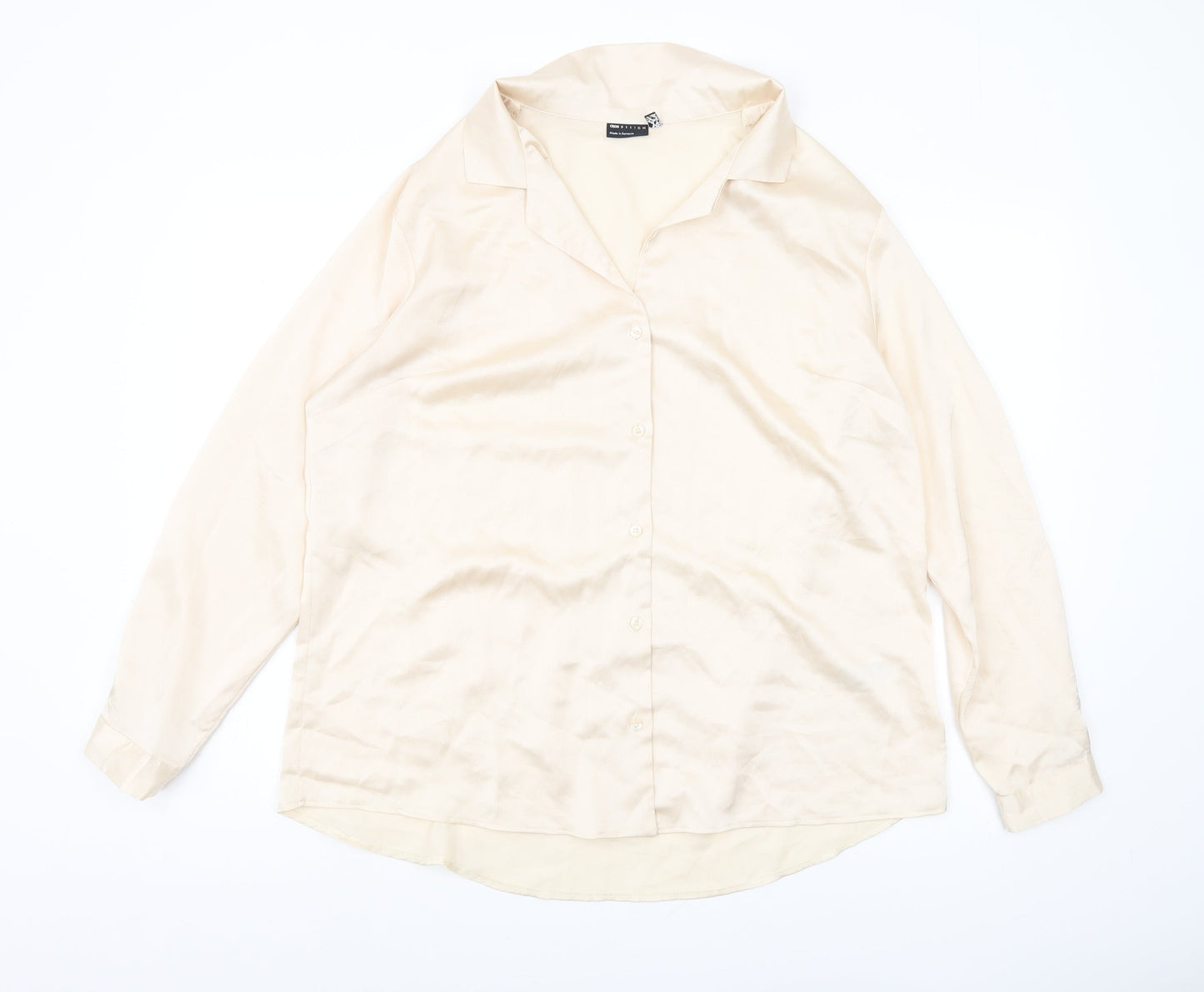 ASOS DESIGN Women's Beige Blouse Size 12