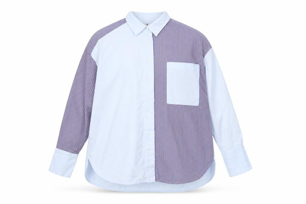 Womens UK Size S Tommy Icons Blue Cotton Button-Up