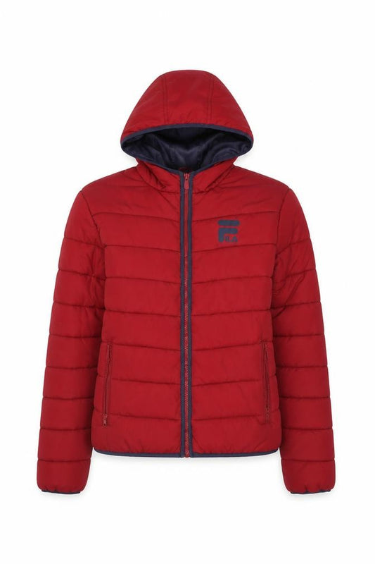 Womens UK Size S Regular FILA Red Polyester Jacket