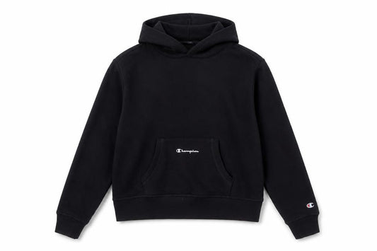 Champion Girls Black Pullover Hoodie - Large Logo Casual