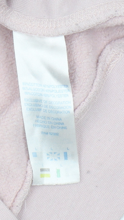 Champion Womens Pink Pullover Sweatshirt L