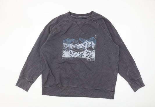 Fat Face Men's Grey Pullover Sweatshirt 2XL