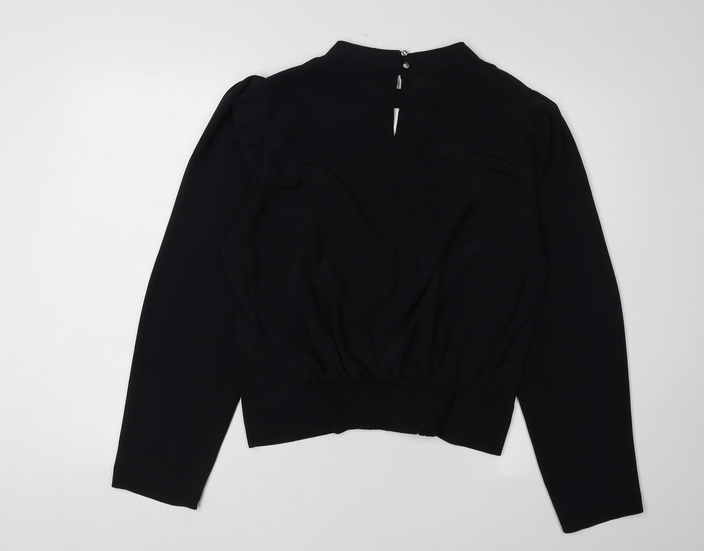 Dorothy Perkins Women's Black High Neck Blouse Size 18