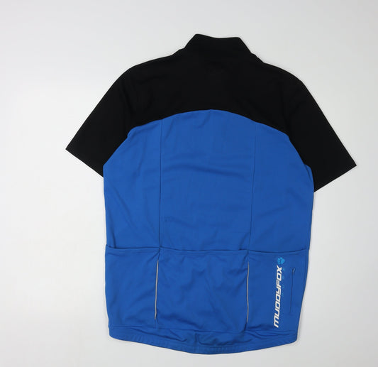Muddyfox Men's XL Blue Cycling Jersey - Breathable & Quick Dry