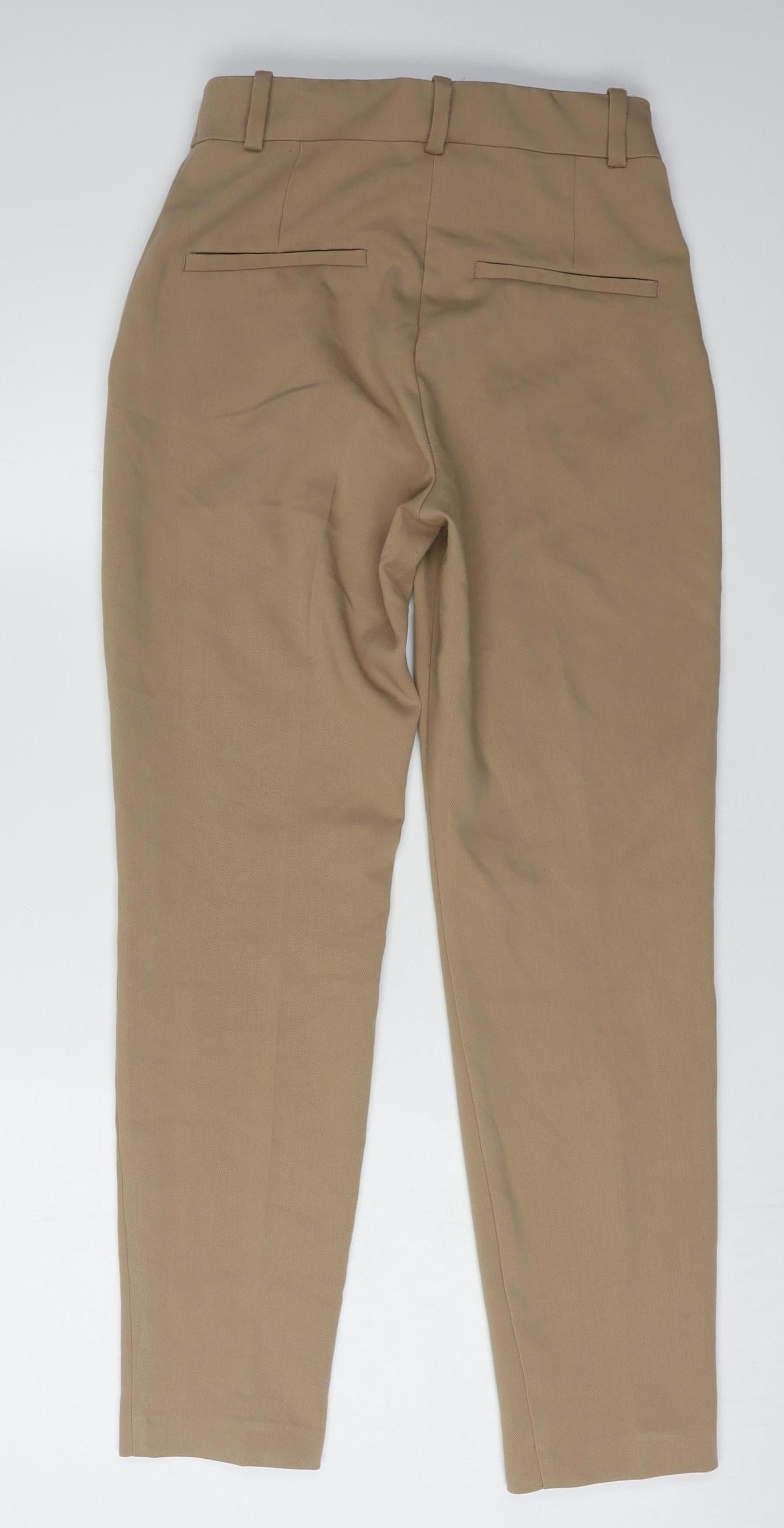 H&M Women's Beige Trousers Size 8