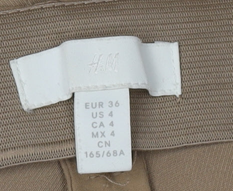 H&M Women's Beige Trousers Size 8