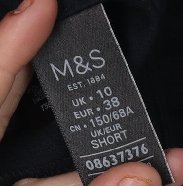 Marks and Spencer Women's Black Trousers Size 10