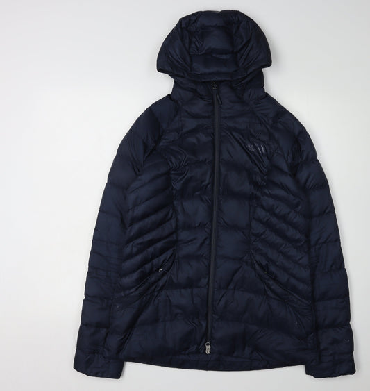 The North Face Women's Blue M Puffer Jacket Hooded