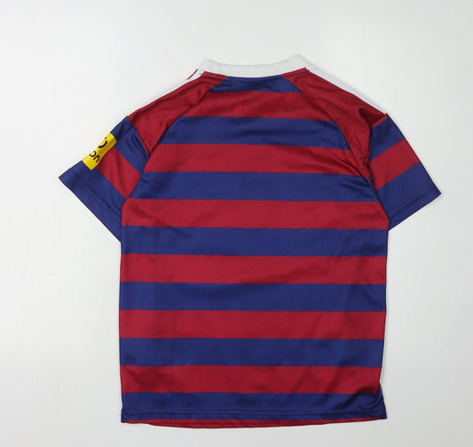 Adidas Boys Multicoloured Striped Jersey T-Shirt, 8 Years