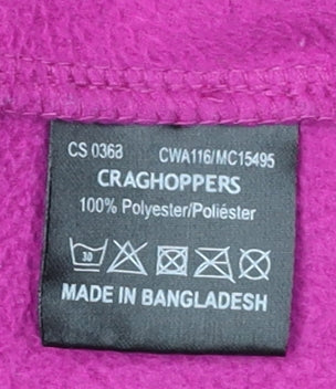 Craghoppers Women's Purple Fleece Pullover Sweatshirt Size 14