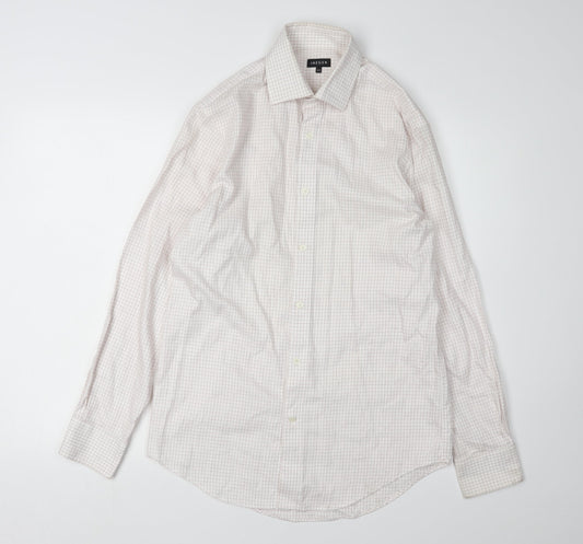 Jaeger Men's Check Long Sleeve Cotton Shirt - Size 14.5