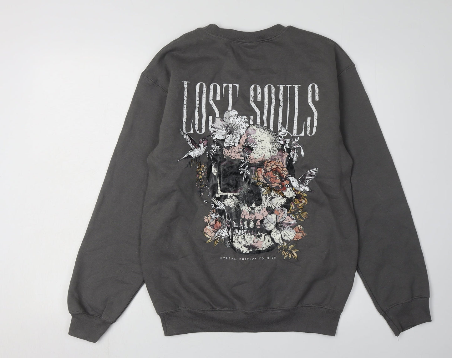 Next Men's Black S Skull Graphic Sweatshirt