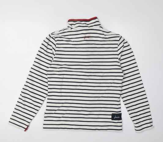 Joules Women's XS Black Striped Sweatshirt, Classic