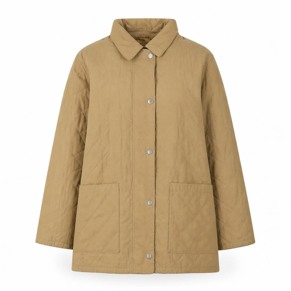 Venture Club Women's Brown Quilted Jacket UK 12