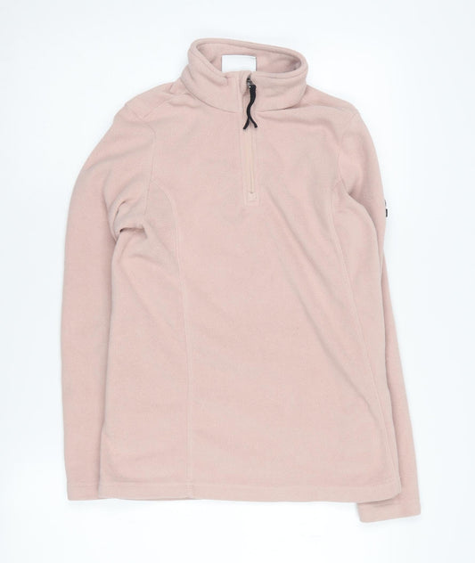 TOG24 Women's Beige Fleece Pullover Hoodie, Size 8