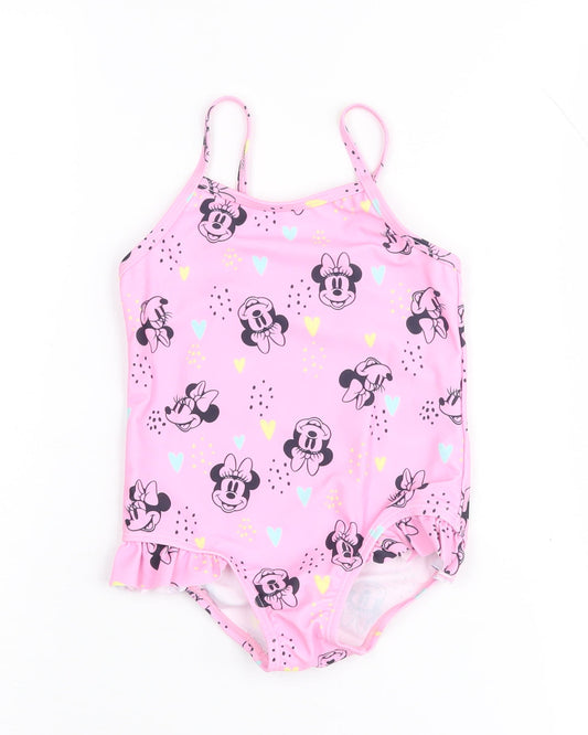 Disney Girls Pink One Piece Swimwear 2-3 Years