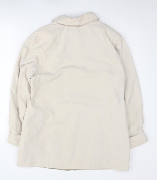 Isle Women's Beige Long Sleeve Casual Coat Size 12