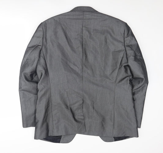 Milan Collection Grey Men's Blazer 44S Formal